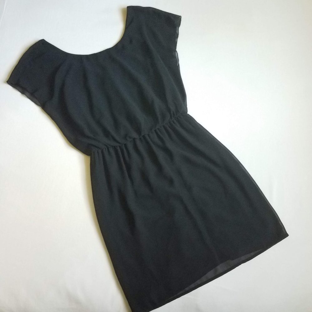 🛒 City Triangles | Sheer Black Mini Dress